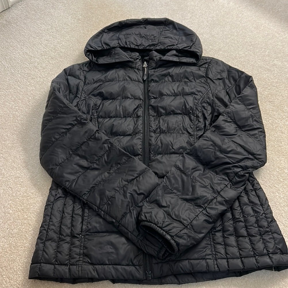 Black Light Puffer Down Winter Jacket - image 1